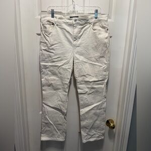 Ralph Lauren Women's White Straight Leg Jeans